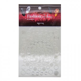 Fashion Sticker Circles Silver